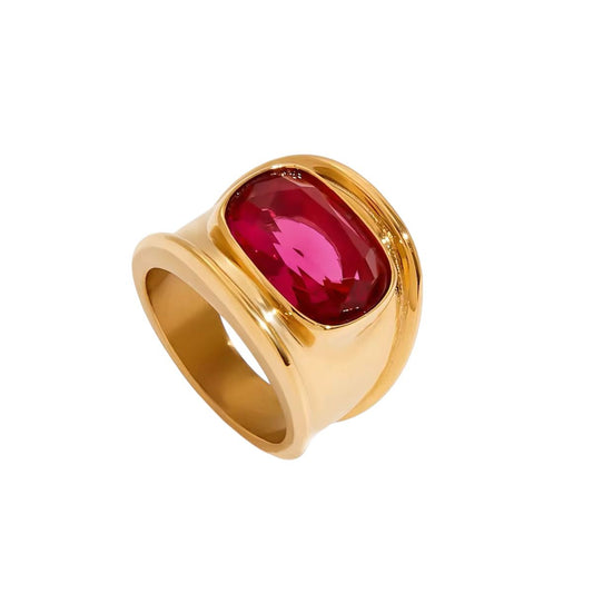 Anello in acciaio inossidabile anallergico e waterproof "Diletta"