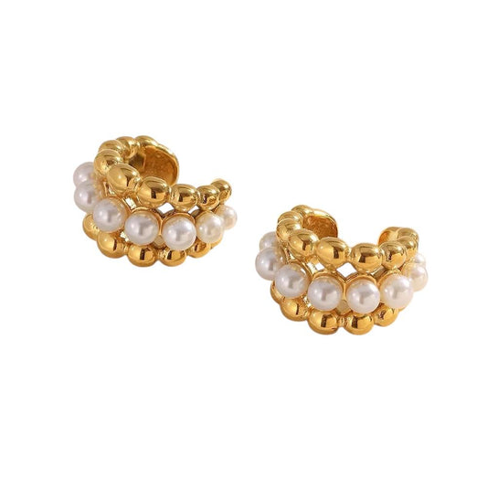 Ear Cuff in acciaio inossidabile anallergici e waterproof "Ilaria"