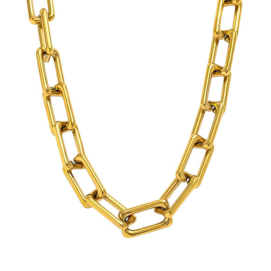 Collana in acciaio inossidabile anallergica e waterproof "Catena"