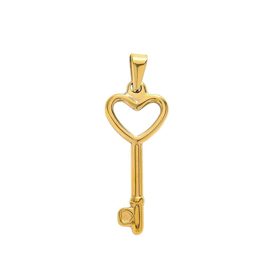 Ciondolo in acciaio inossidabile placcato oro 18k "Serena"