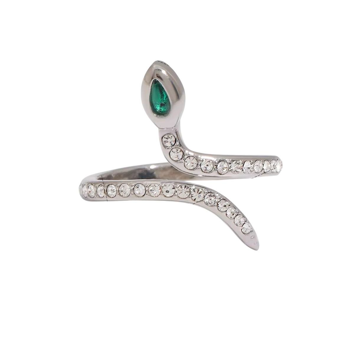 Anello in acciaio inossidabile e zircone anallergico e waterproof "Samantha"