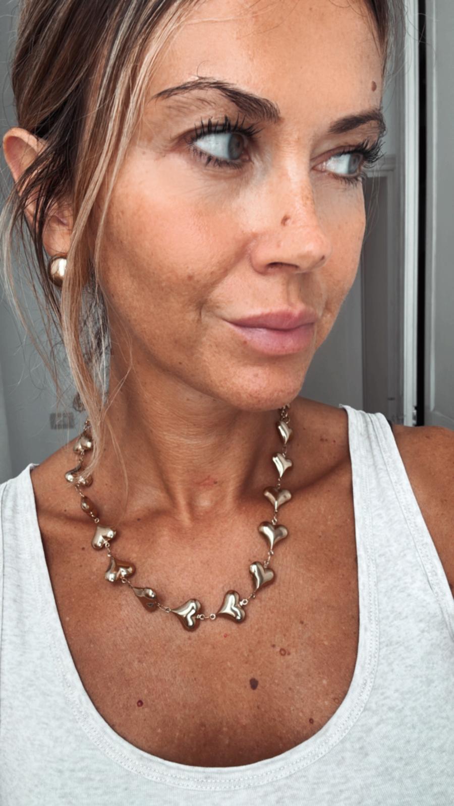 Collana in acciaio inossidabile anallergica e waterproof "Kiss"