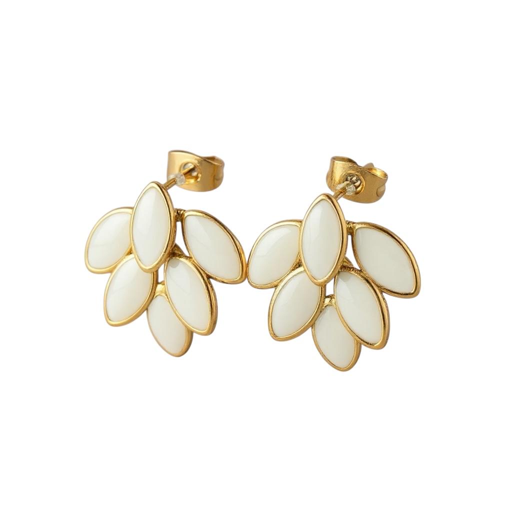 Orecchini in acciaio inossidabile e zirconi anallergici e waterproof "Sirio"