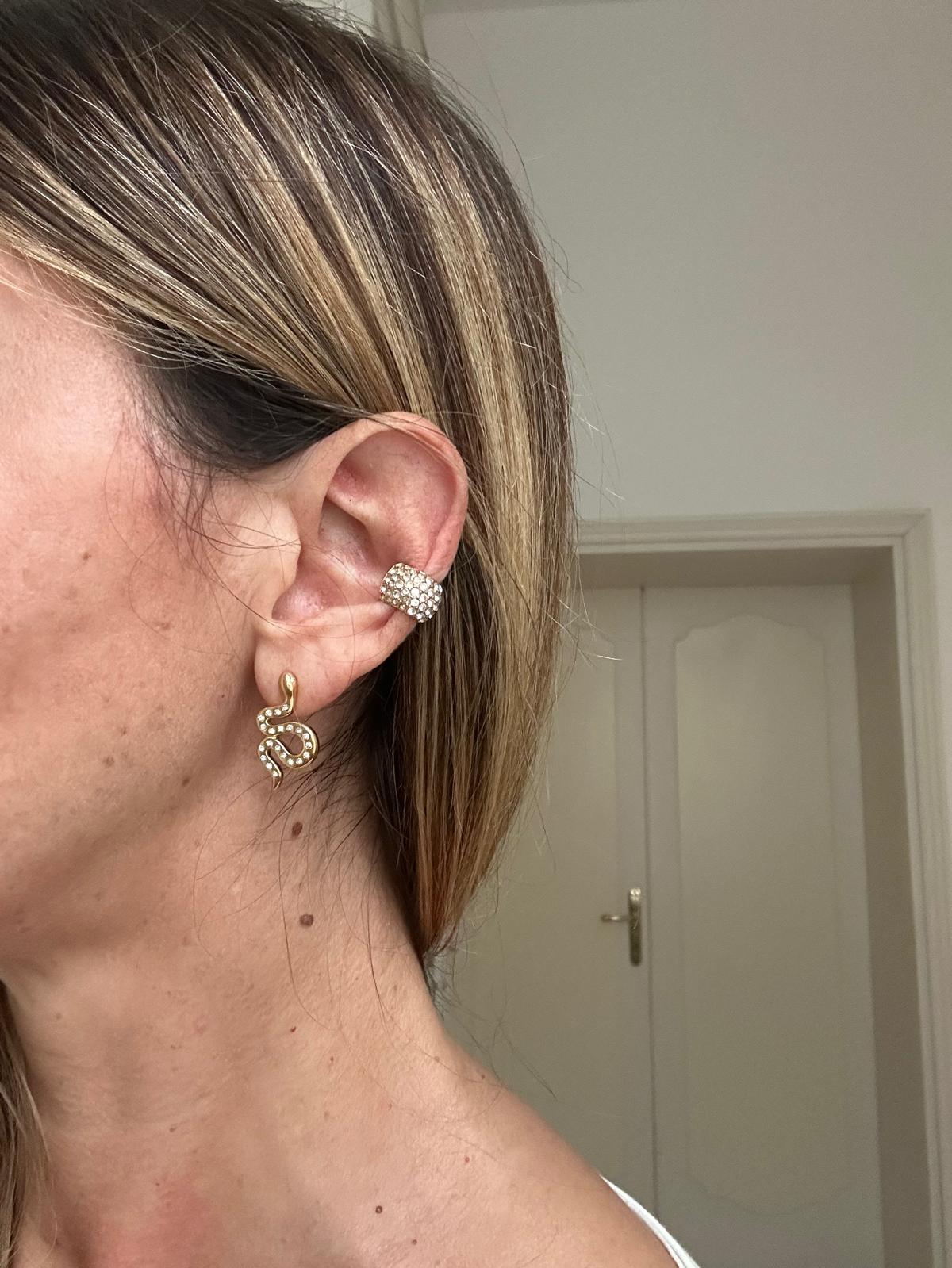 Orecchini in acciaio inossidabile e zirconi anallergici e waterproof "Eden"