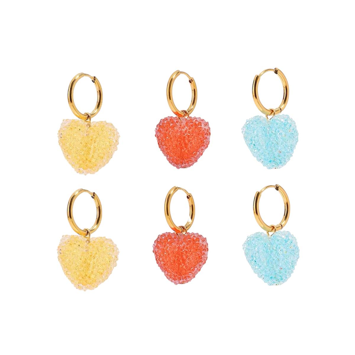 Orecchini in acciaio inossidabile anallergici e waterproof "Candy"