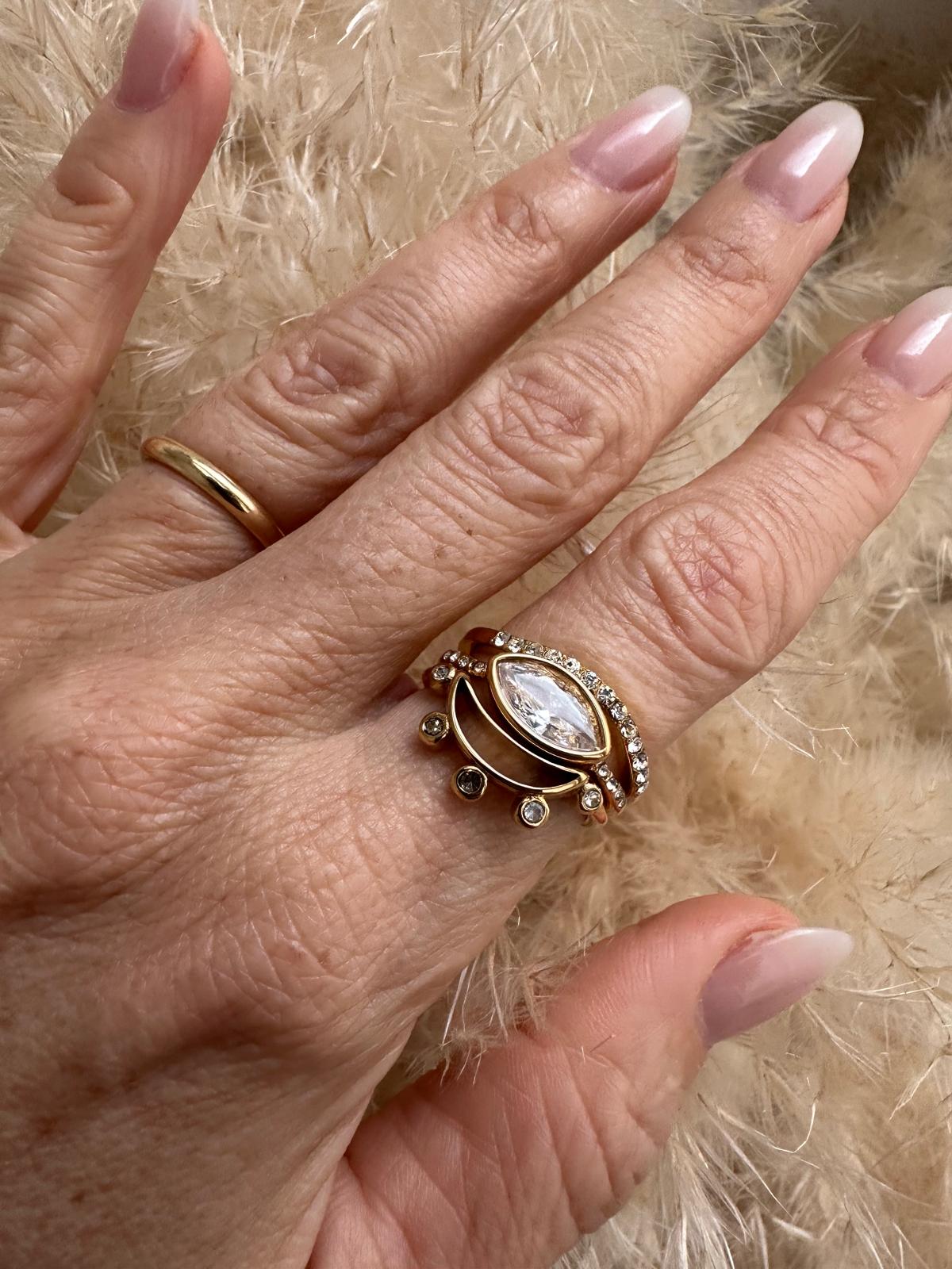 Anello in acciaio inossidabile anallergico e waterproof "Marilyn"