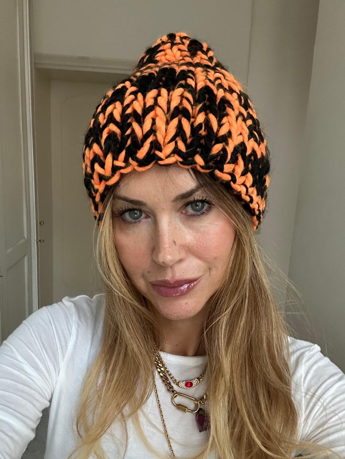 Cappello in pura lana fatto a mano in Italia "Melange"