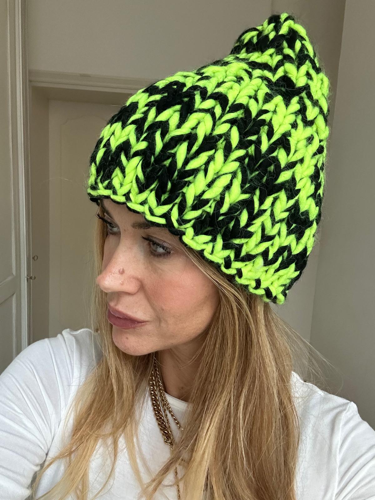 Cappello in pura lana fatto a mano in Italia "Melange"