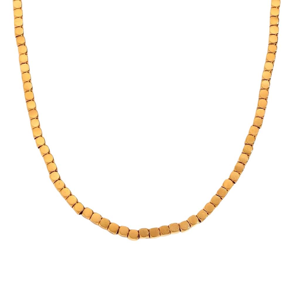 Collana in acciaio inossidabile anallergica e waterproof "Sassolino"