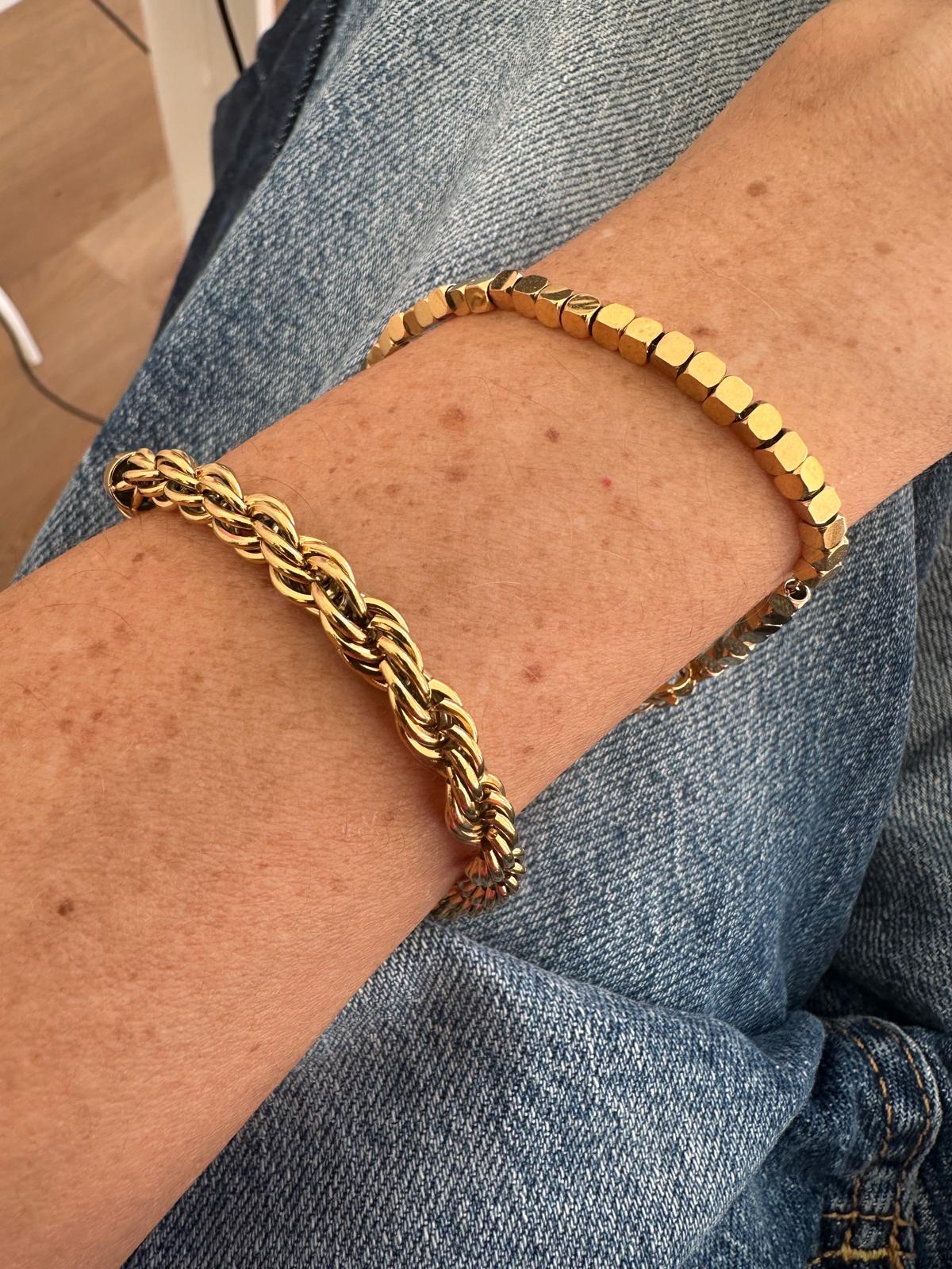 Bracciale in acciaio inossidabile anallergico e waterproof "Attorcigliami"