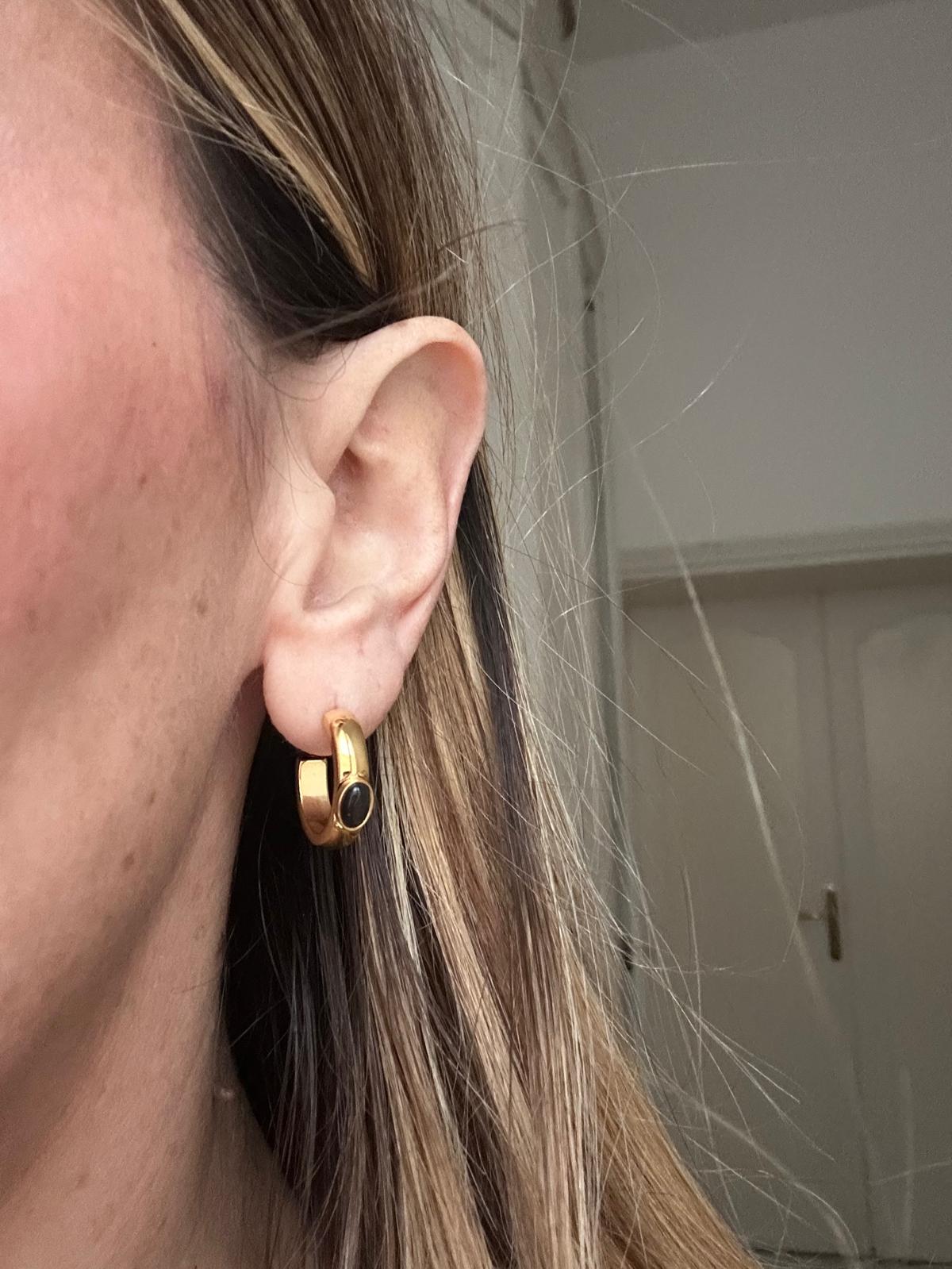 Orecchini in acciaio inossidabile con perla, anallergici e waterproof "Susy"