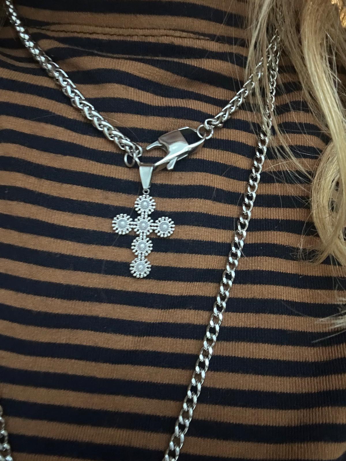 Ciondolo in acciaio inossidabile placcato oro "Monica"