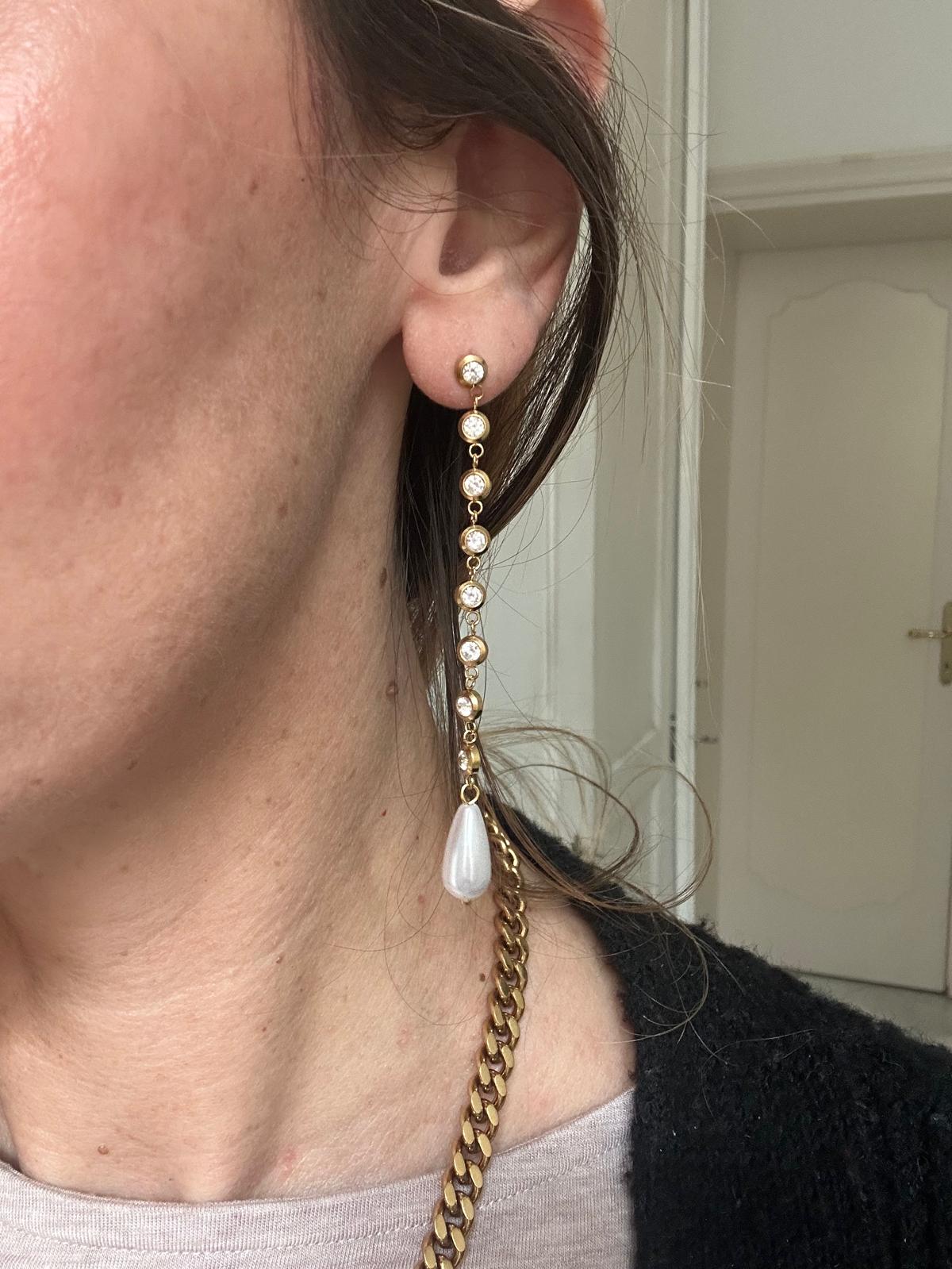 Orecchini in acciaio inossidabile anallergici e waterproof "Susanna"