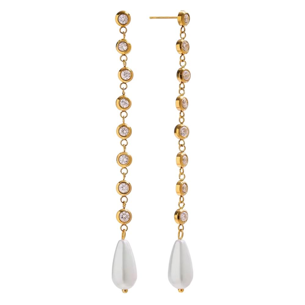 Orecchini in acciaio inossidabile anallergici e waterproof "Susanna"