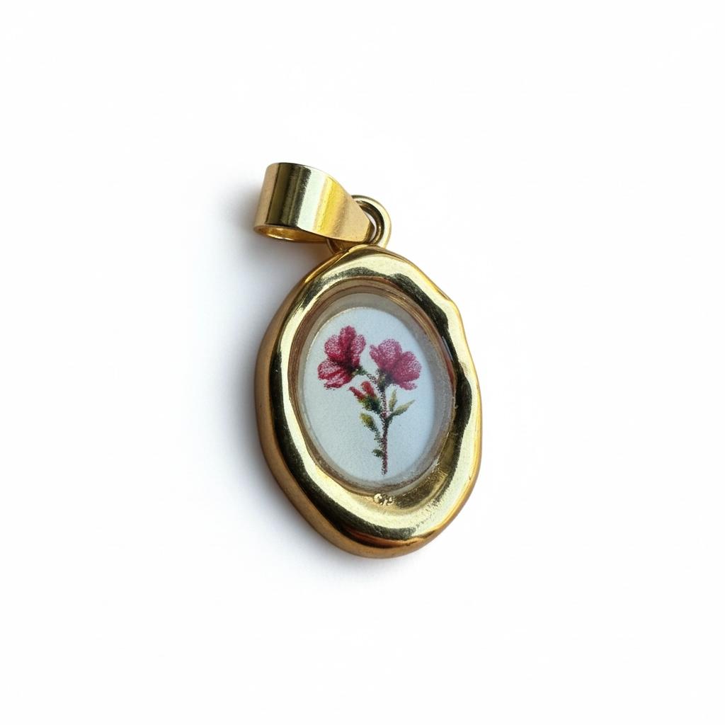 Ciondolo in acciaio inossidabile anallergico e waterproof "Lulù"