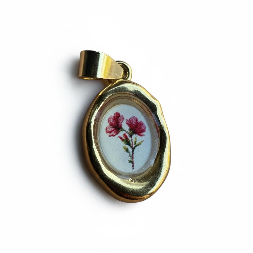 Ciondolo in acciaio inossidabile anallergico e waterproof "Lulù"