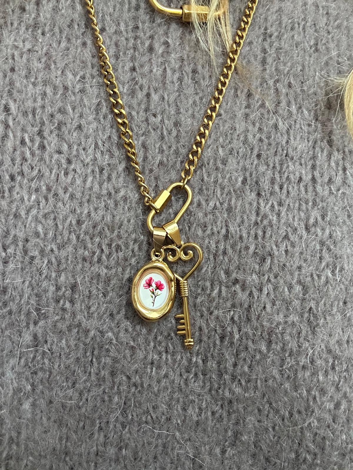 Ciondolo in acciaio inossidabile anallergico e waterproof "Lulù"