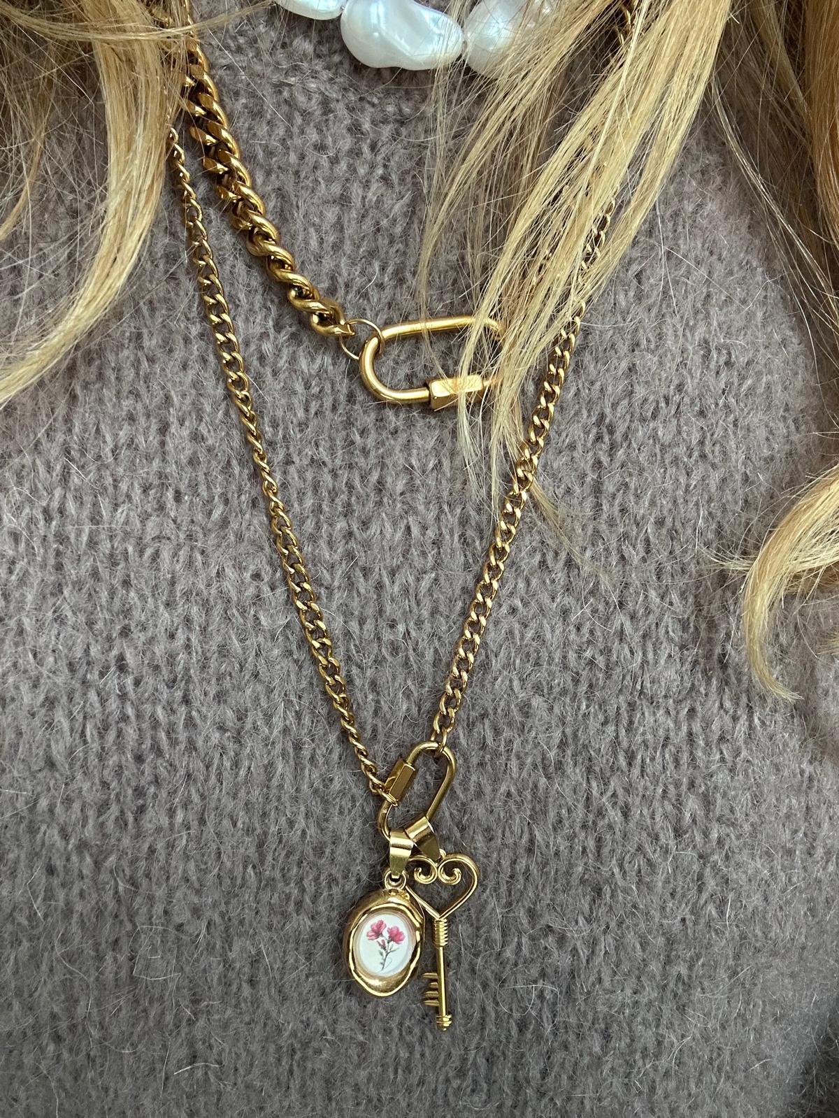 Ciondolo in acciaio inossidabile anallergico e waterproof "Lulù"