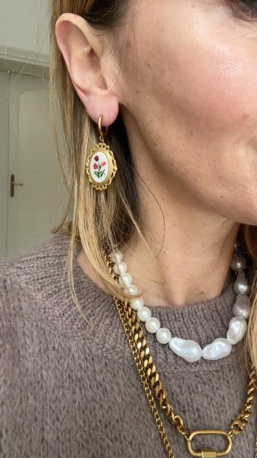 Orecchini in acciaio inossidabile anallergici e waterproof "Liz"