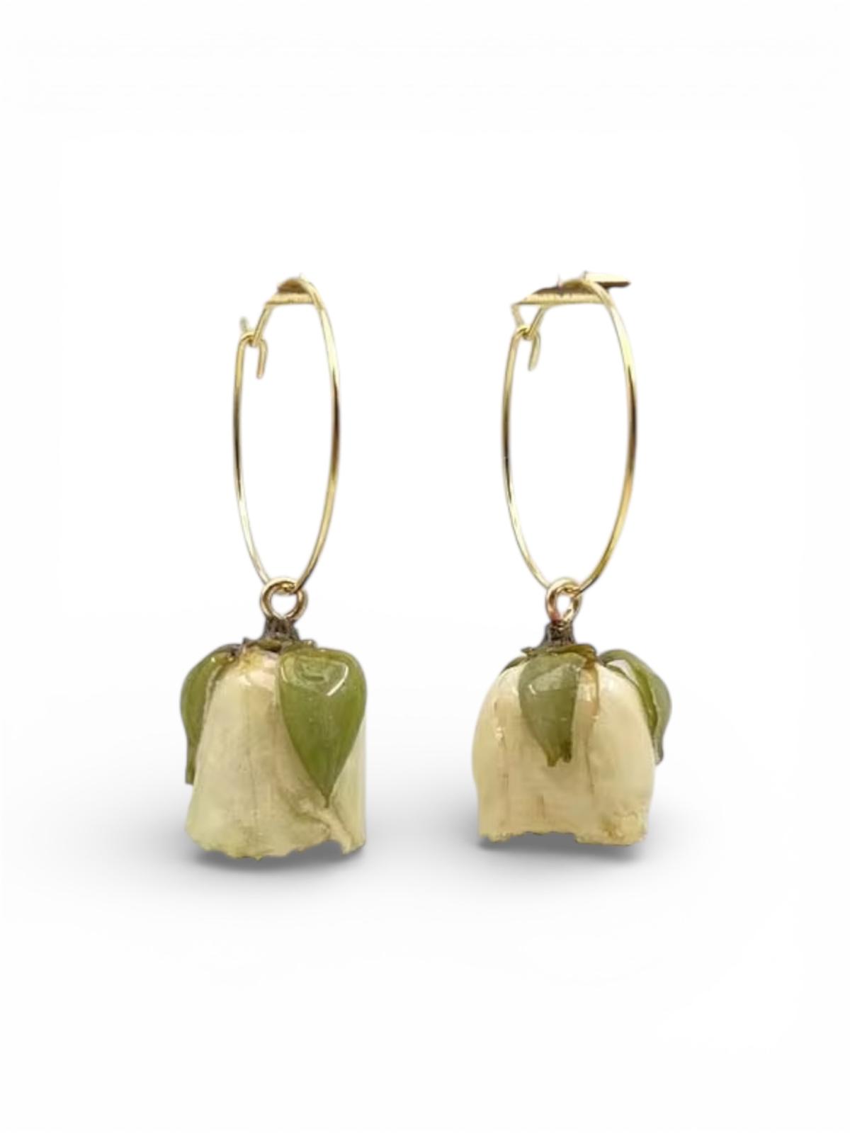 Orecchini in acciaio inossidabile anallergici e waterproof "Bocciolo"