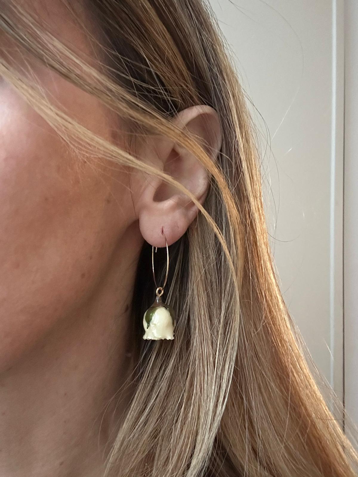 Orecchini in acciaio inossidabile anallergici e waterproof "Bocciolo"