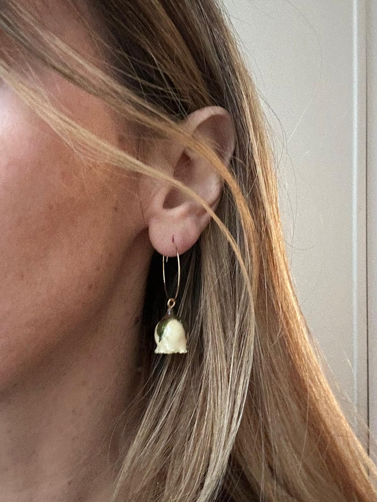 Orecchini in acciaio inossidabile anallergici e waterproof "Bocciolo"