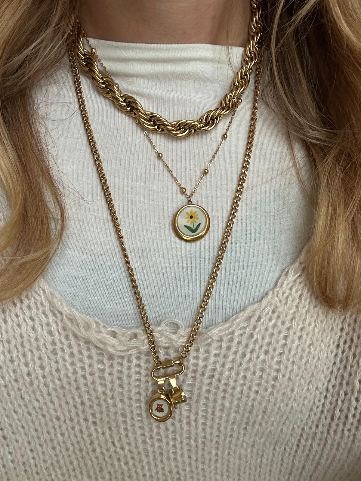 Collana in acciaio inossidabile  anallergica e waterproof "Cosima"