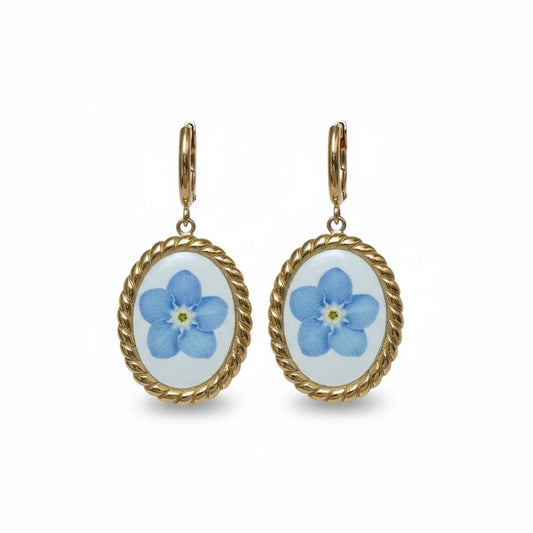 Orecchini in acciaio inossidabile anallergici e waterproof "Iris"