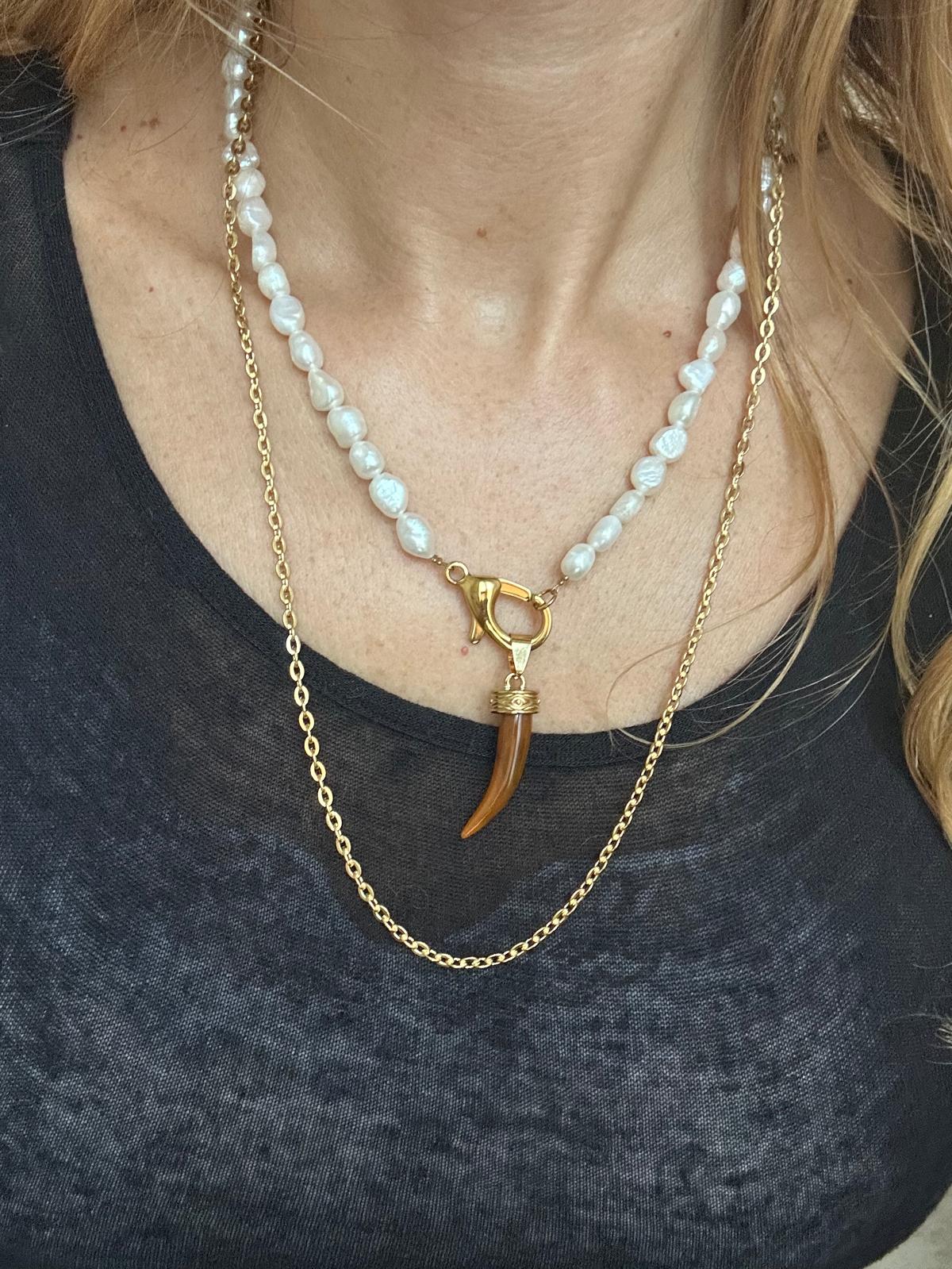 Collana in acciaio inossidabile anallergica e waterproof "55"