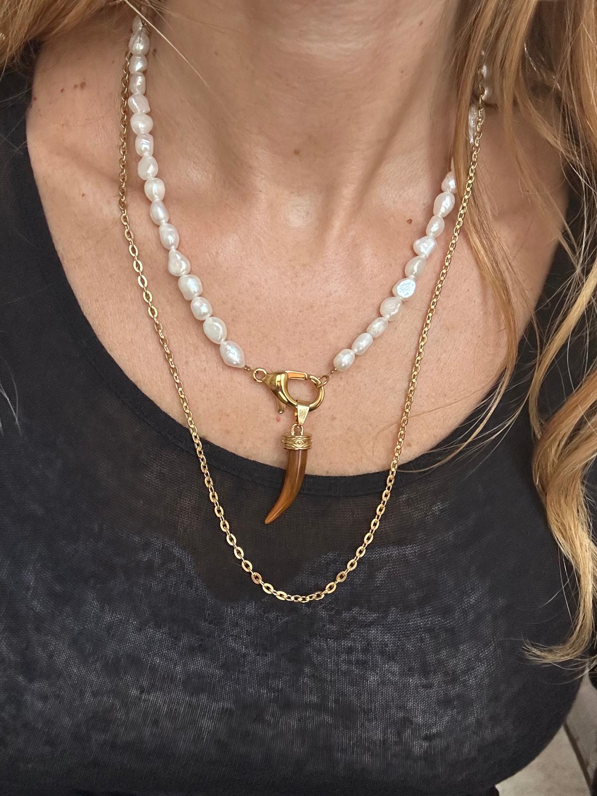 Collana in acciaio inossidabile anallergica e waterproof "55"