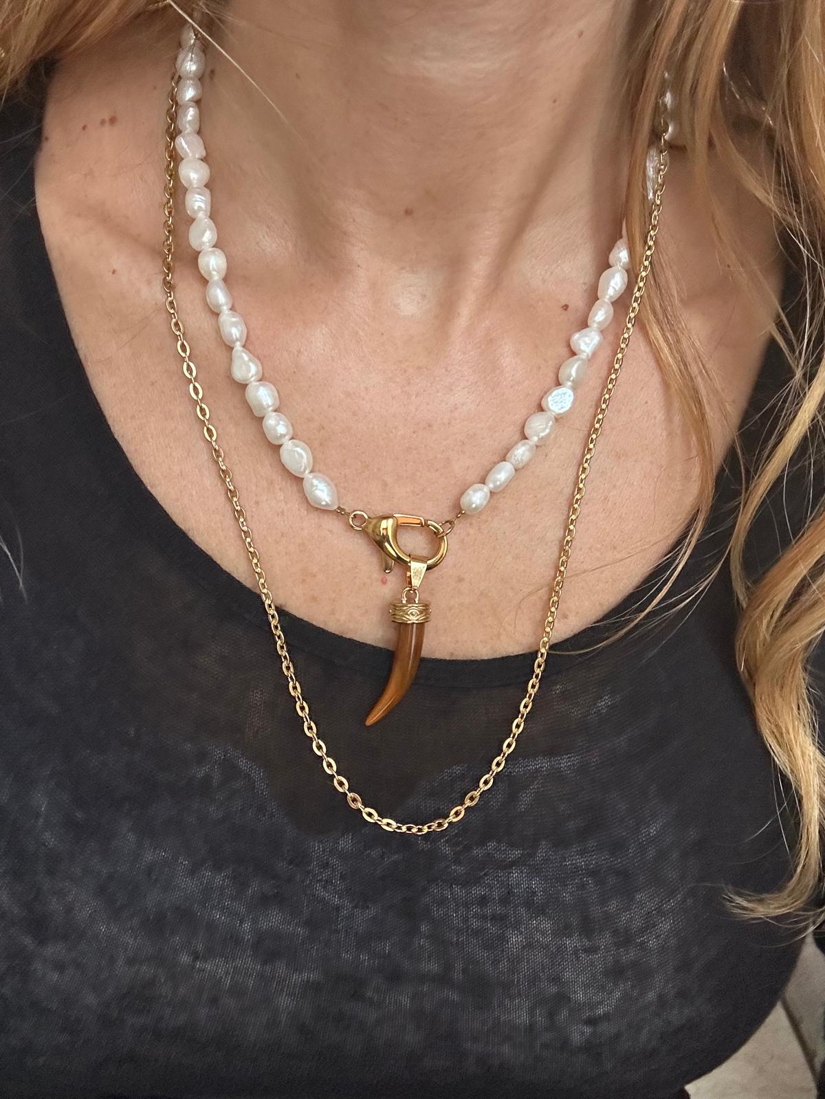 Collana in acciaio inossidabile anallergica e waterproof "55"