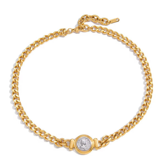 Collana in acciaio inossidabile anallergico e waterproof "Olimpia"