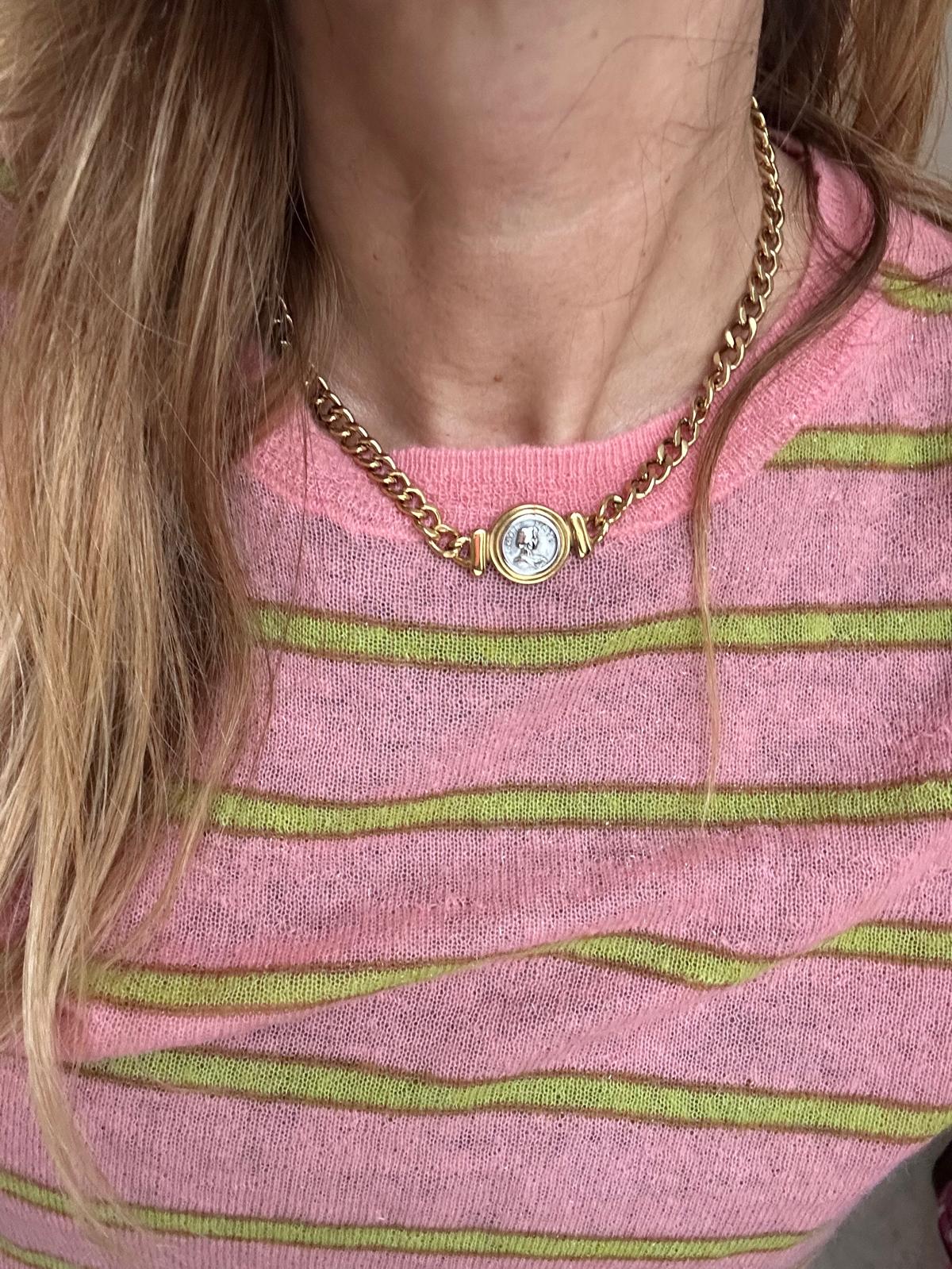 Collana in acciaio inossidabile anallergico e waterproof "Olimpia"