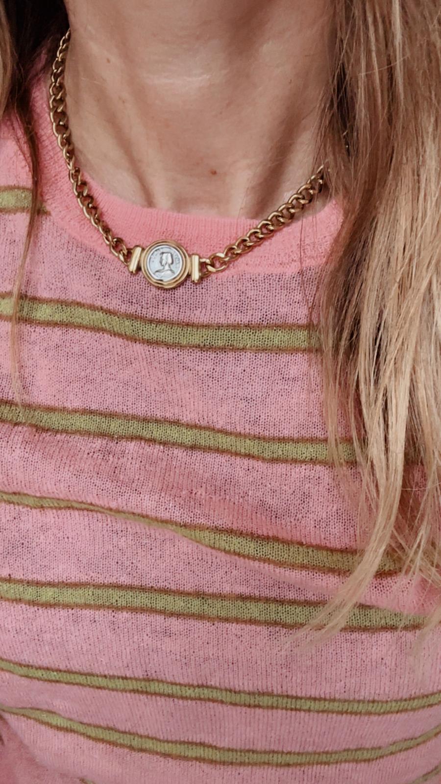 Collana in acciaio inossidabile anallergico e waterproof "Olimpia"