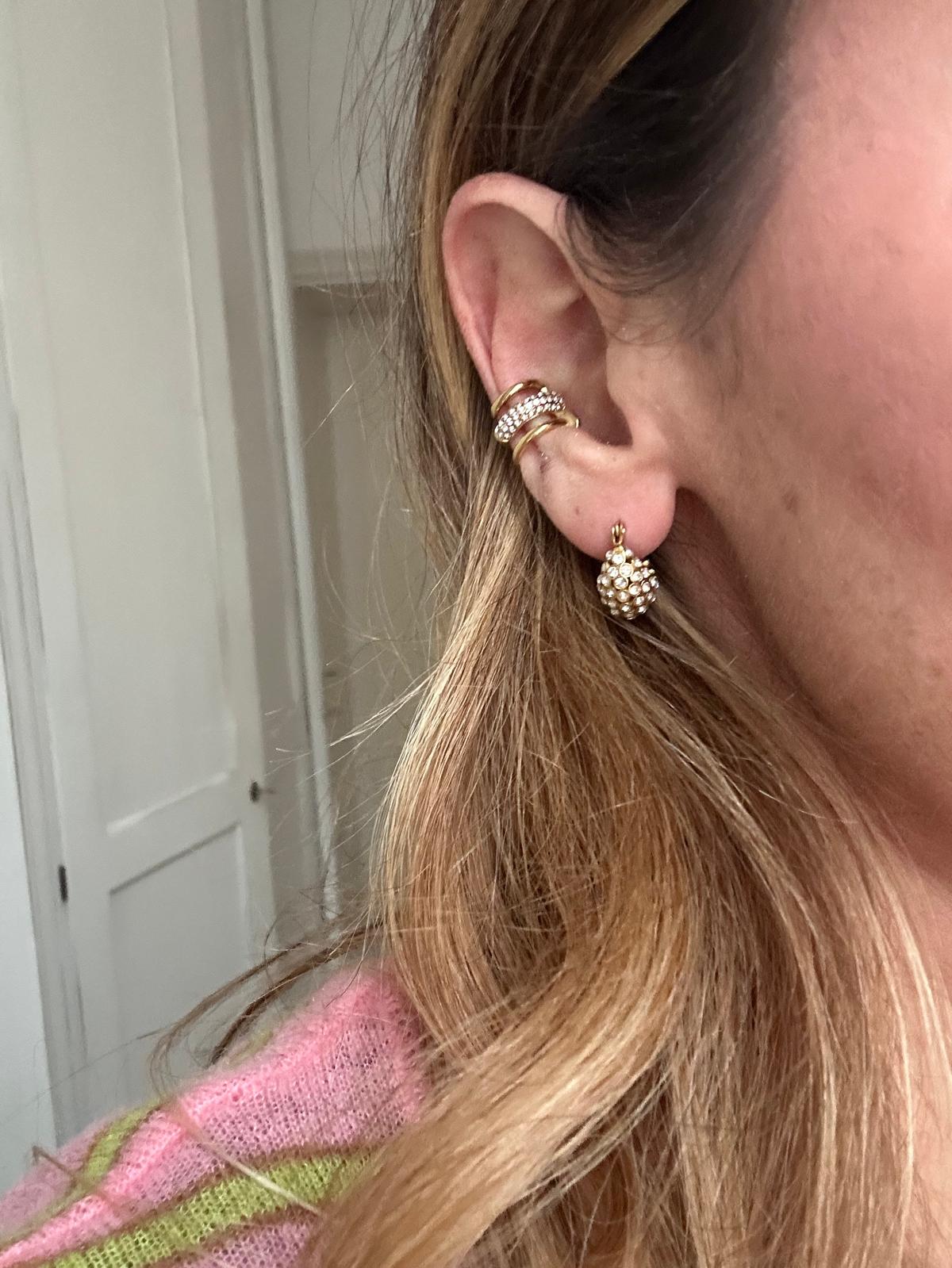 Ear Cuff in acciaio inossidabile anallergici e waterproof "Anthea"