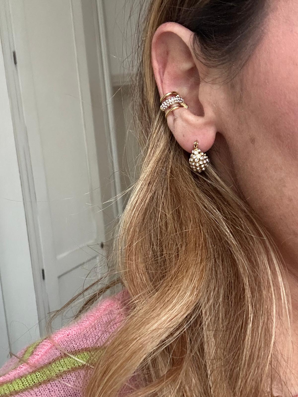 Ear Cuff in acciaio inossidabile anallergici e waterproof "Anthea"