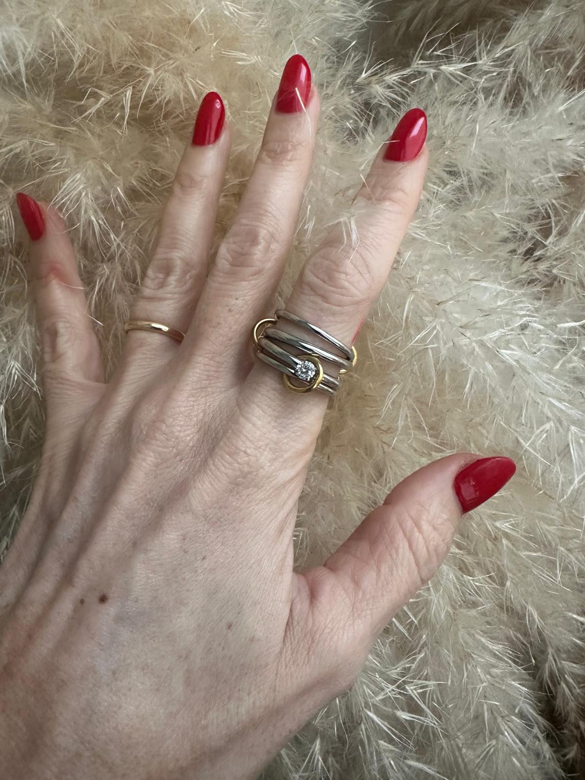 Anello in acciaio inossidabile anallergico e waterproof "Antistress 7"