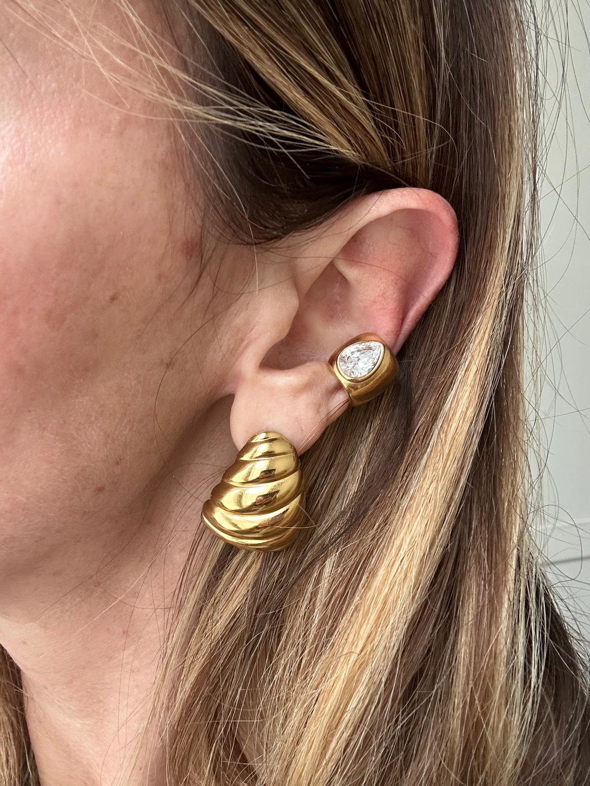 Ear Cuff in acciaio inossidabile anallergici e waterproof "Ilda"
