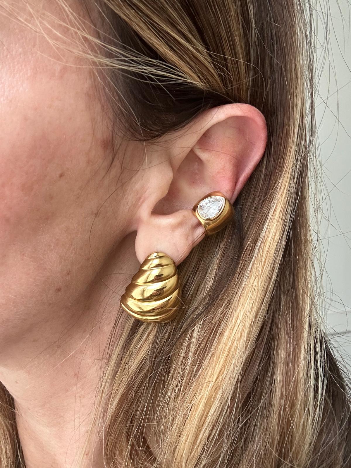 Ear Cuff in acciaio inossidabile anallergici e waterproof "Ilda"
