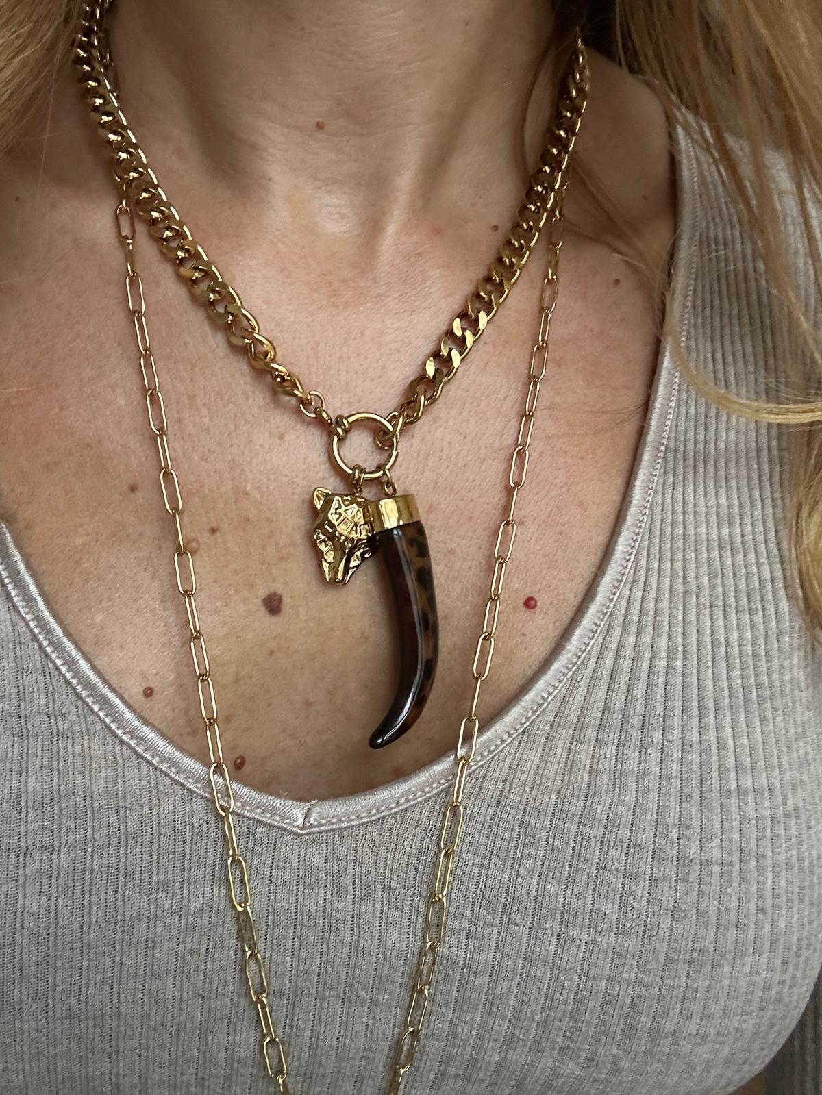 Collana in acciaio inossidabile anallergico e waterproof "Tiger"