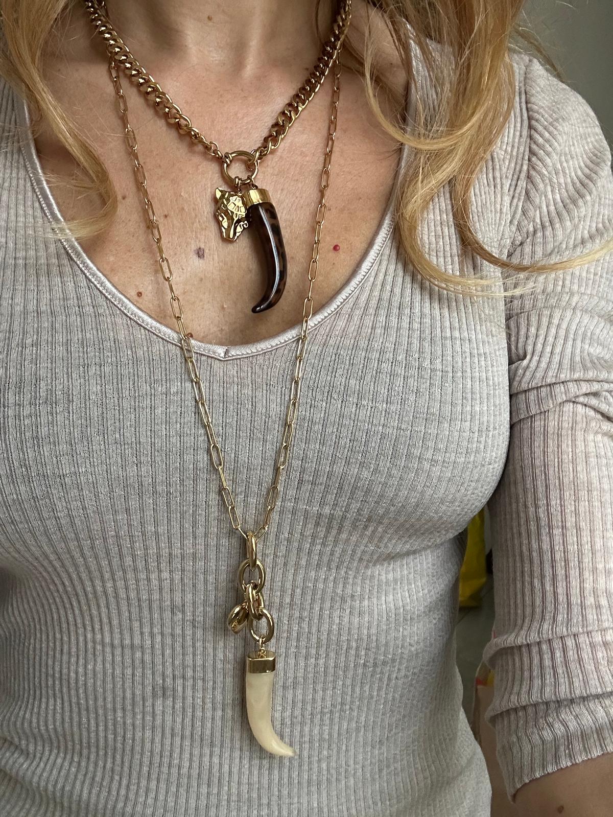 Collana in acciaio inossidabile anallergico e waterproof "Tiger"