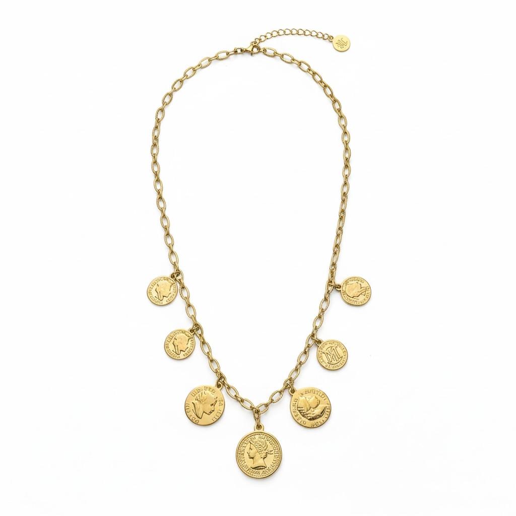 Collana in acciaio inossidabile anallergico e waterproof "Penny"