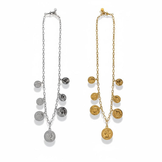 Collana in acciaio inossidabile anallergico e waterproof "Penny"