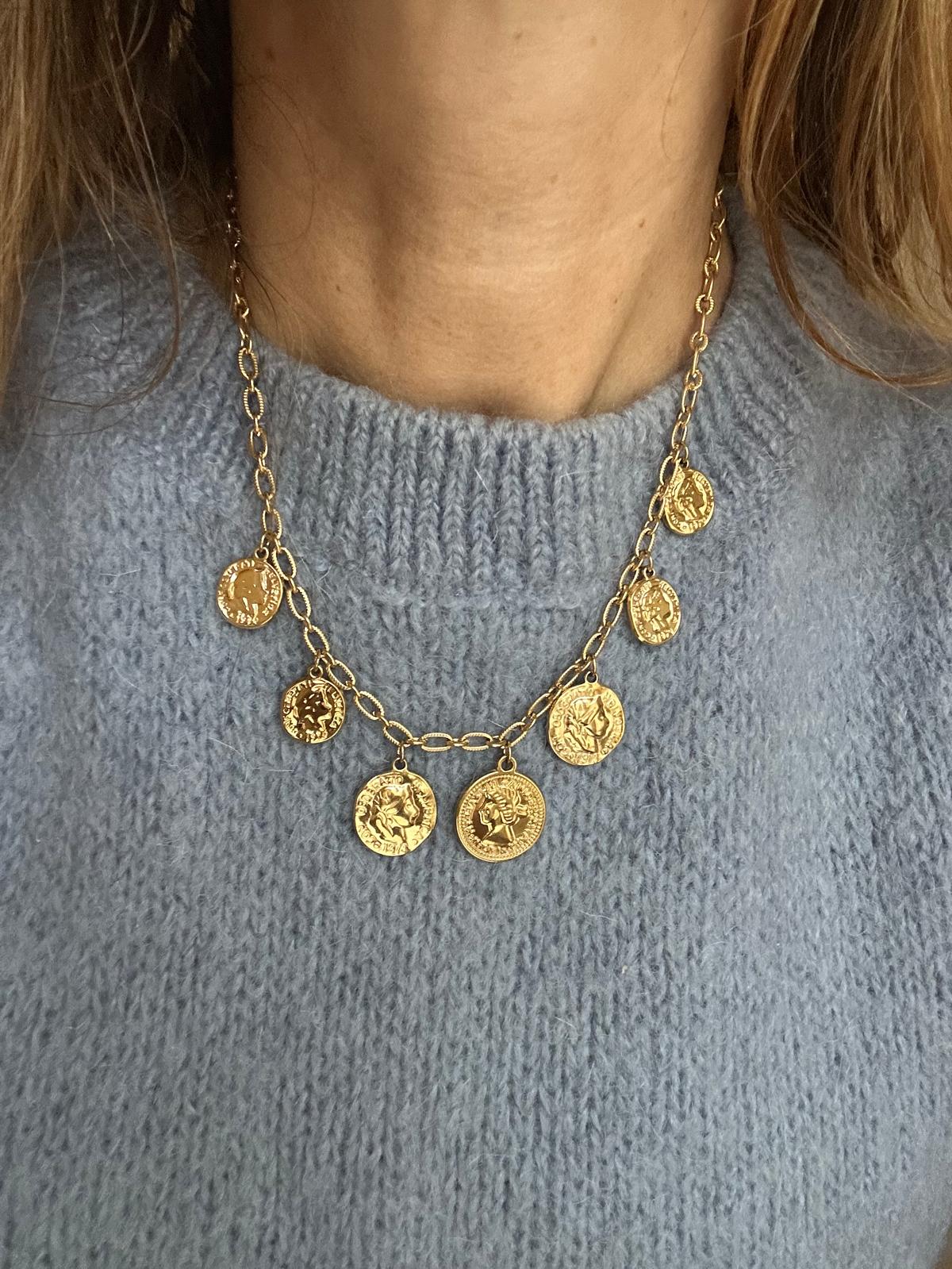 Collana in acciaio inossidabile anallergico e waterproof "Penny"