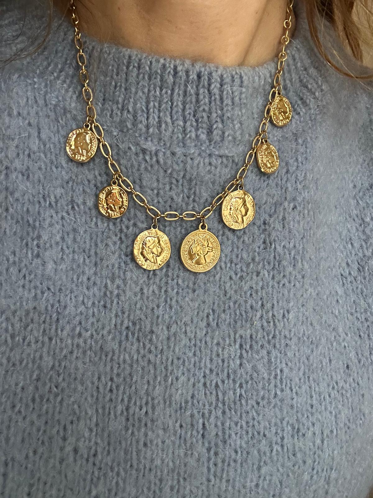 Collana in acciaio inossidabile anallergico e waterproof "Penny"