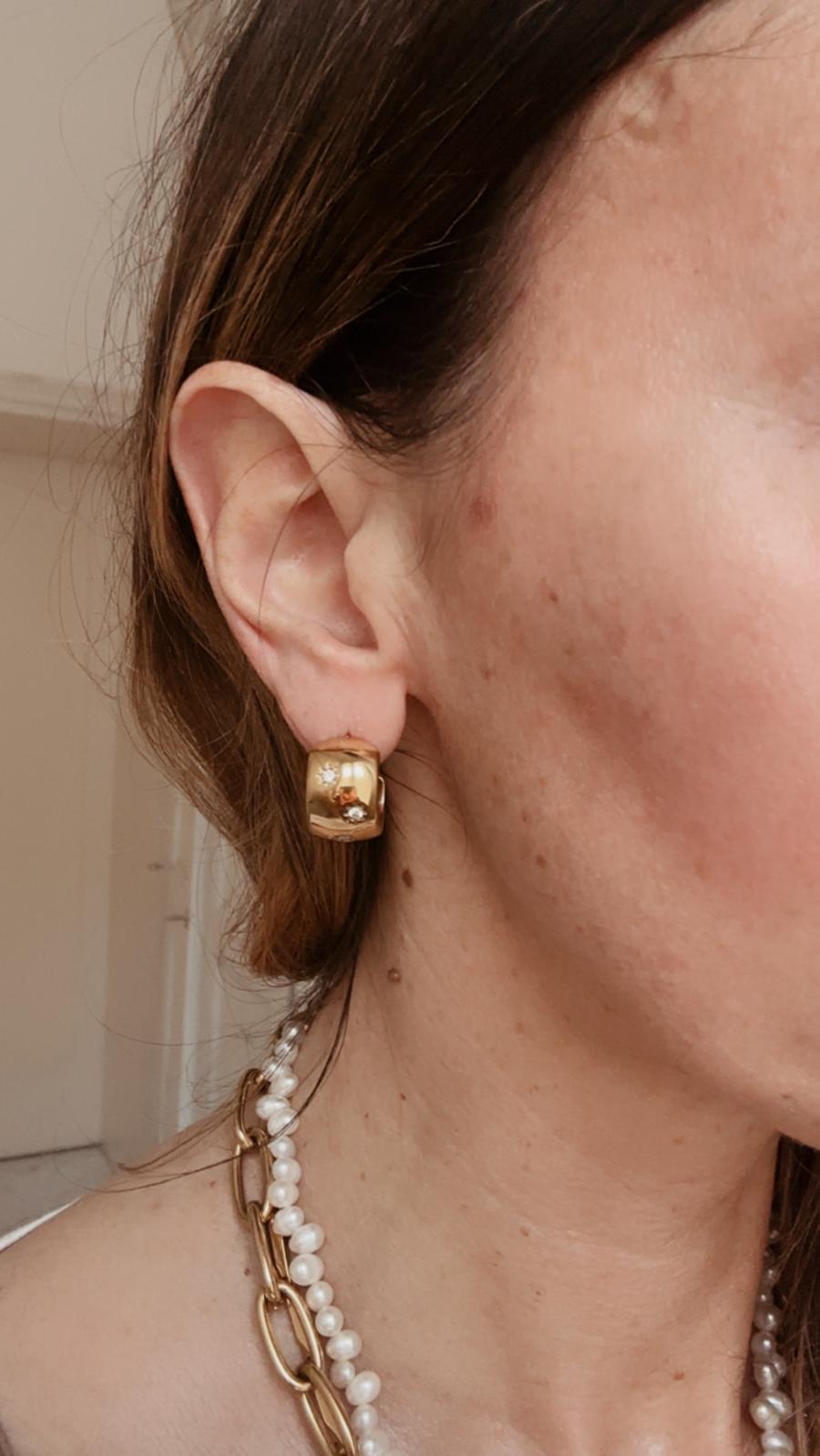 Orecchini in acciaio inossidabile anallergici e waterproof "Chicca"