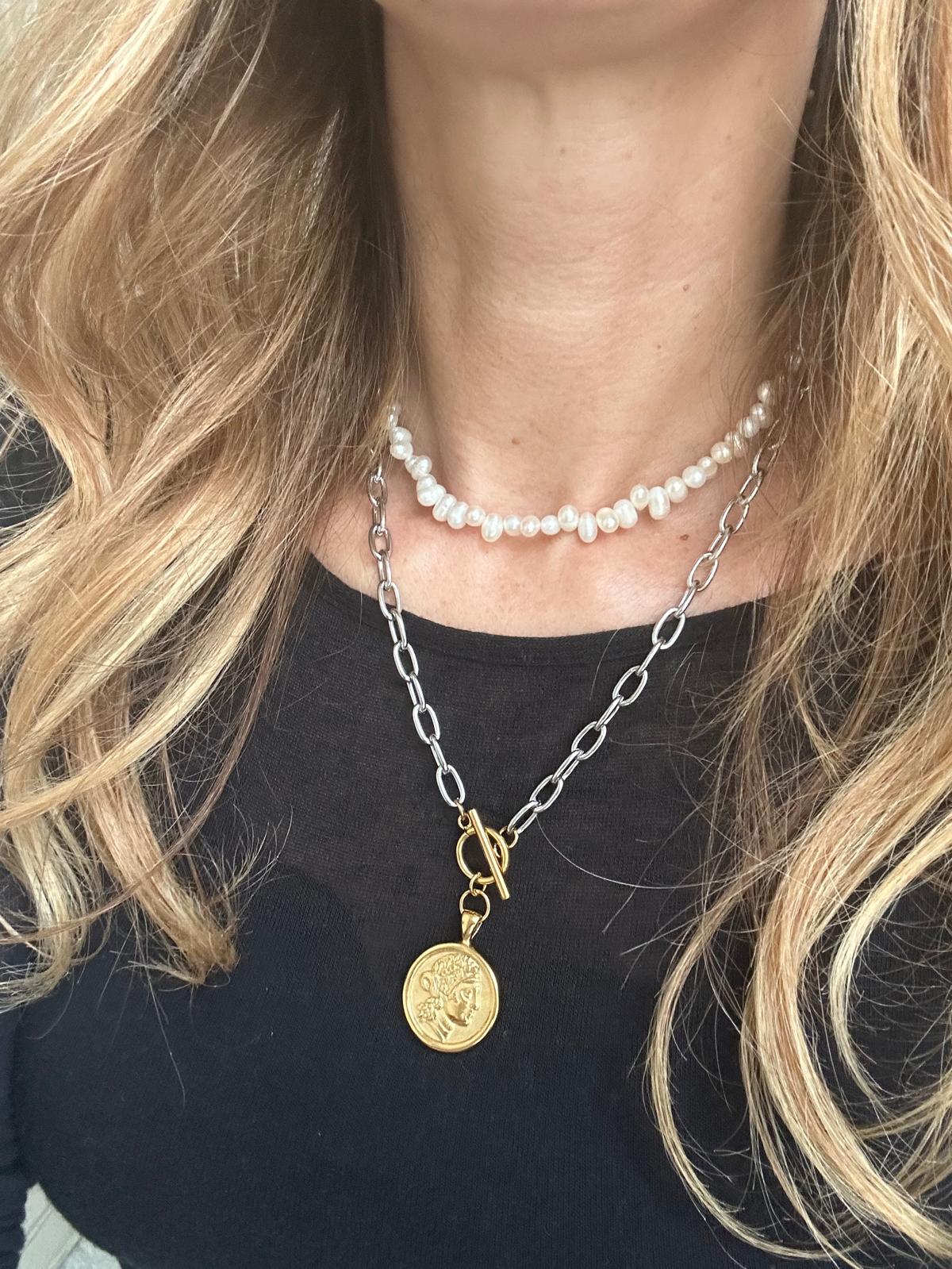 Collana in acciaio inossidabile anallergico e waterproof "Matilde"