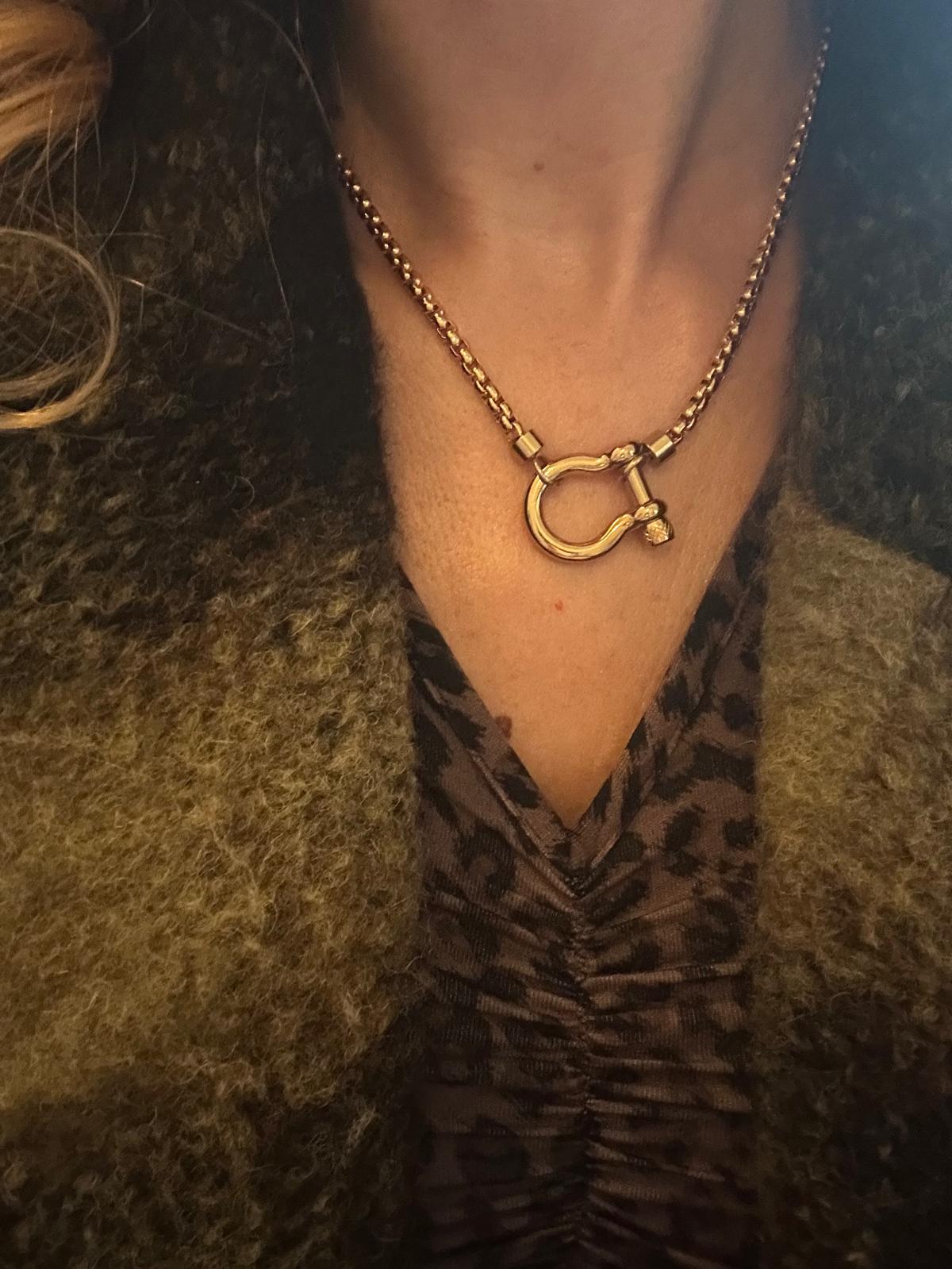 Collana in acciaio inossidabile anallergica e waterproof "Omega"