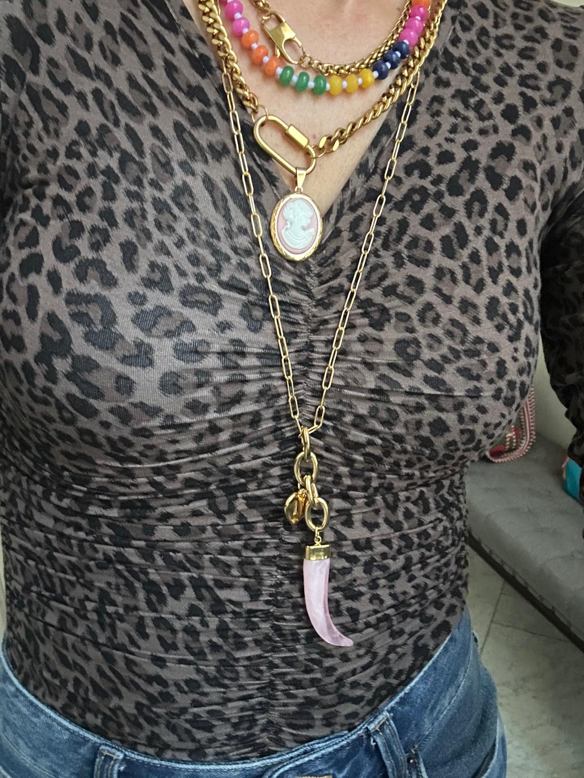 Collana in acciaio inossidabile anallergico e waterproof "India"
