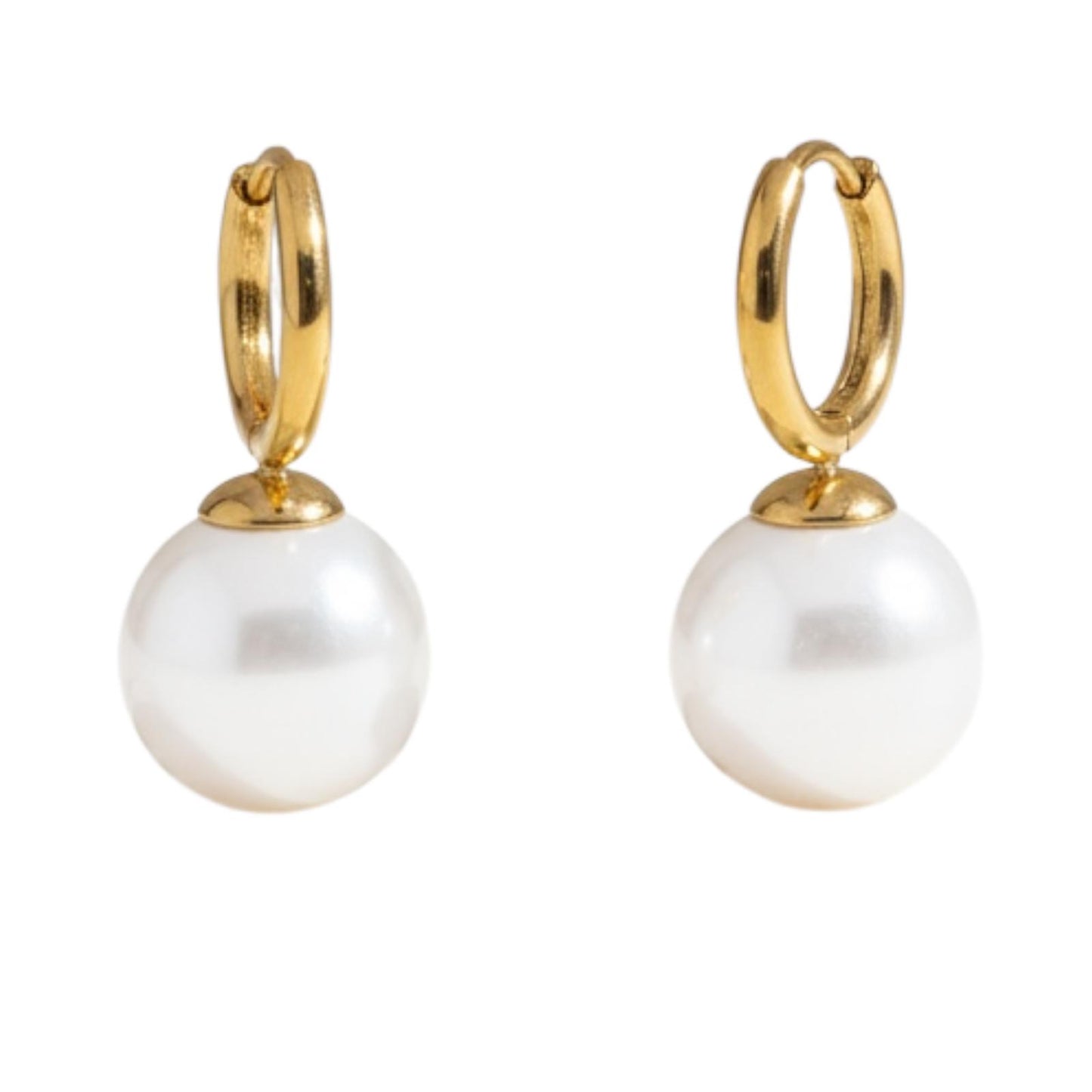Orecchini in acciaio inossidabile anallergici e waterproof placcati oro 18K "Grace"